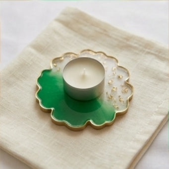 Green Marble Resin Coaster