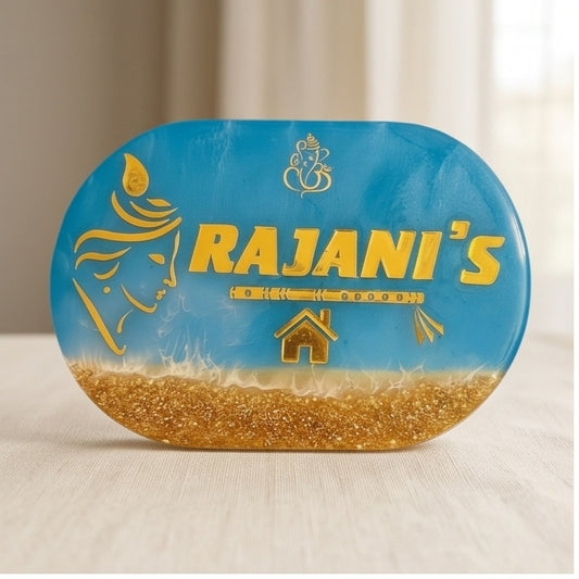 Ocean Style Resin House Name Plate